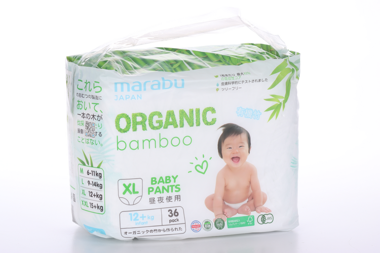 

Трусики-подгузники MARABU Organic Bamboo XL (12+ кг), 36 шт