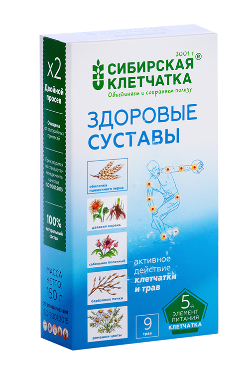 

Клетчатка Сибирская Здоровые Суставы, 150 г