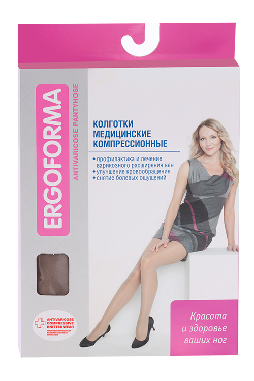 

Колготки Ergoforma 1 класс компр бронз (112) р 5