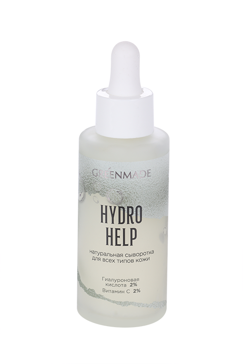 

Сыворотка д/лица Greenmade Hydro Help с гиалурон к-той и витамин С д/всех типов кожи, 50 мл