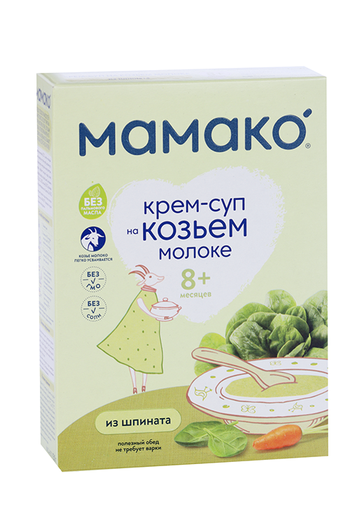 Крем-суп Мамако из шпината на козьем молоке, 150 г