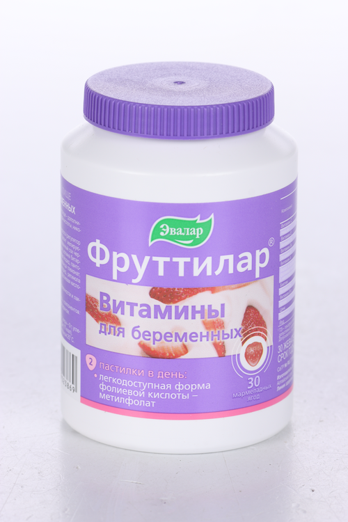 

Фруттилар Витамины д/беременных пастилки жеват, 4 г, 30 шт