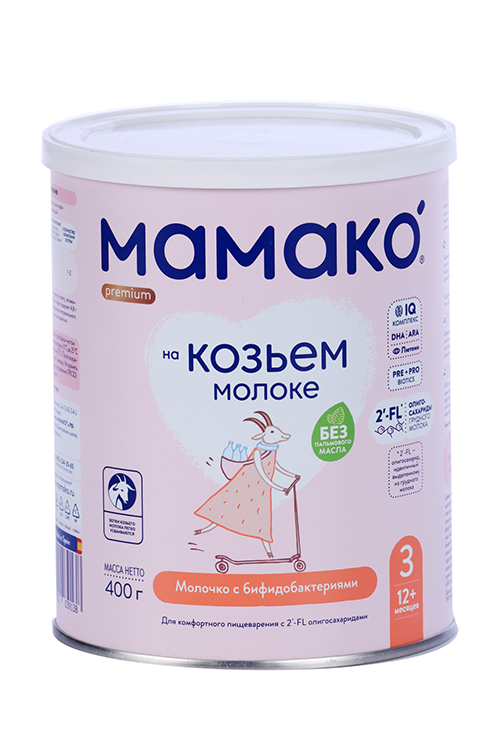 

Напиток Мамако молоч на основе козьего молока с 2FL ОГМ д/детей (с 12 мес), 400 г
