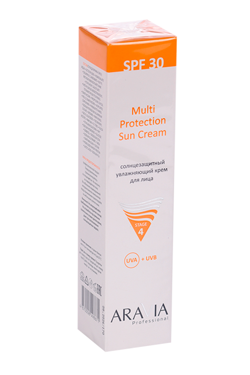 Крем ARAVIA Professional солнцезащитный увлажняющий SPF 30 д/лица, 100 мл