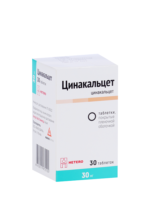 

Цинакальцет 30 мг, 30 шт, таблетки покрытые пленочной оболочкой