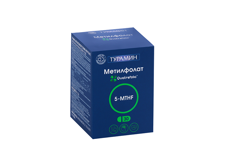 

Турамин 5-MTHF Метилфолат, 30 шт, капсулы