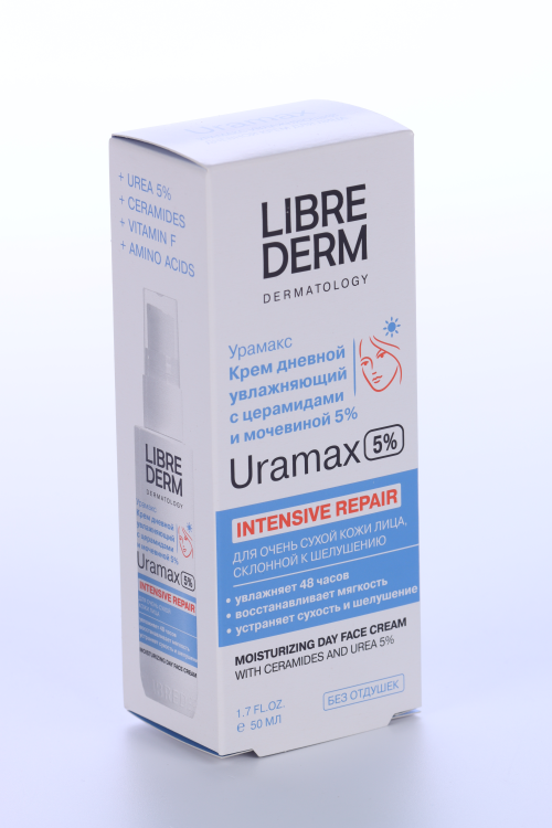 Крем LIBREDERM Uramax увлажняющий с церамидами/мочевиной 5% д/лица дневной, 50 мл