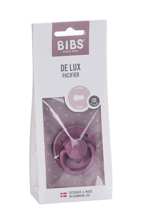 

Соска-пустышка BIBS De Lux Heather силиконовая темно-розовая (0-6 мес)