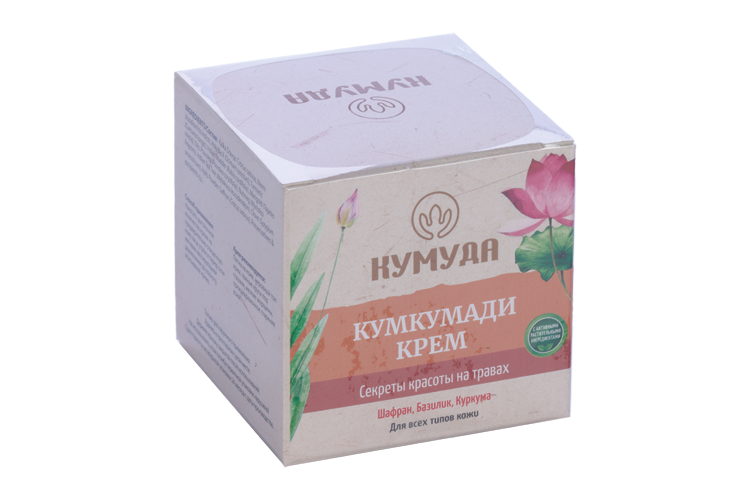 Крем KUMUDA Кумкумади д/лица Шафран/Базилик/Кукурма д/всех типов кожи, 50 г