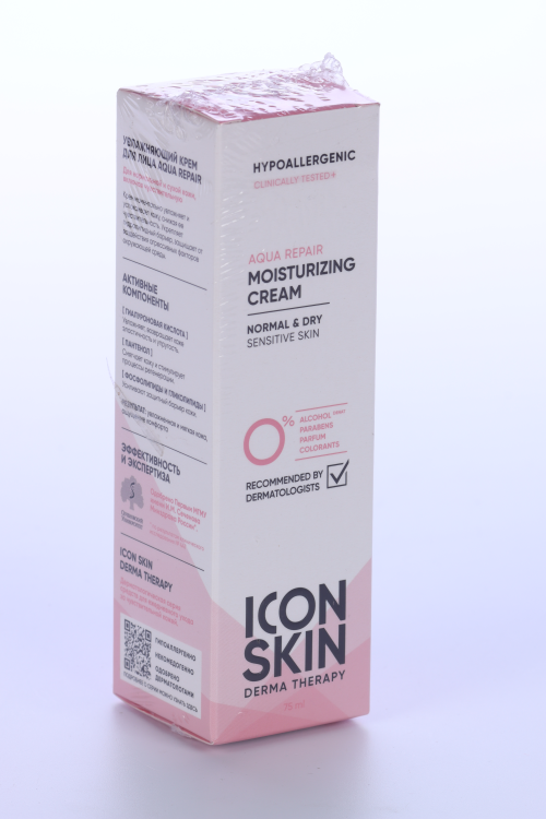 Крем ICON SKIN Aqua Repair увлаж гипоаллерген д/норм/сух кожи, 75 мл