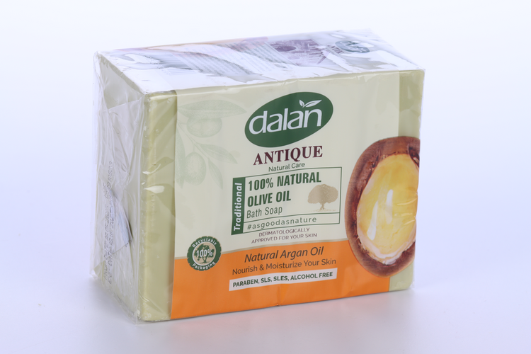 

Мыло Dalan Antik д/увлаж и омолож кожи банное натур с органич аргановым маслом, 150 г, 4 шт