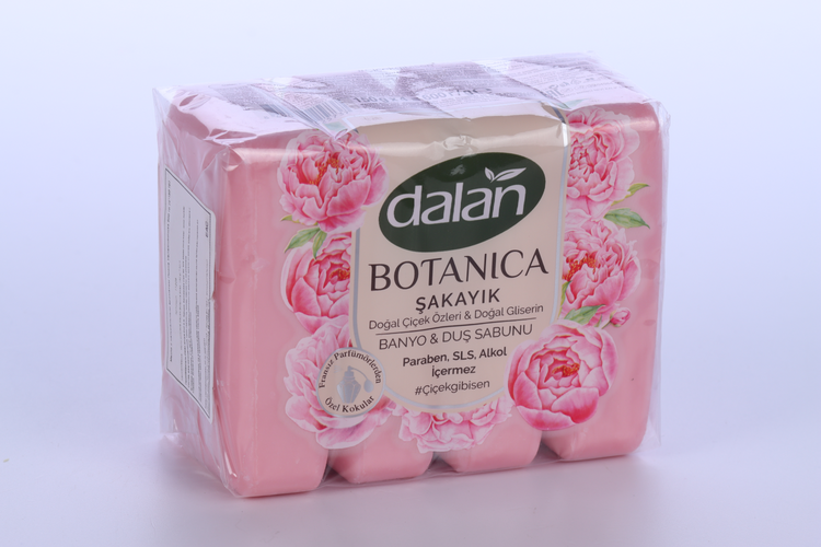 

Мыло Dalan Botanica Увлажняющее с натуральным ароматом Пиона, 150 г, 4 шт