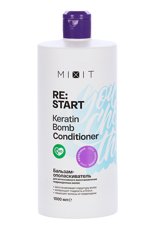 

Кондиционер MIXIT RESTART Keratin bomb, 1 000 мл