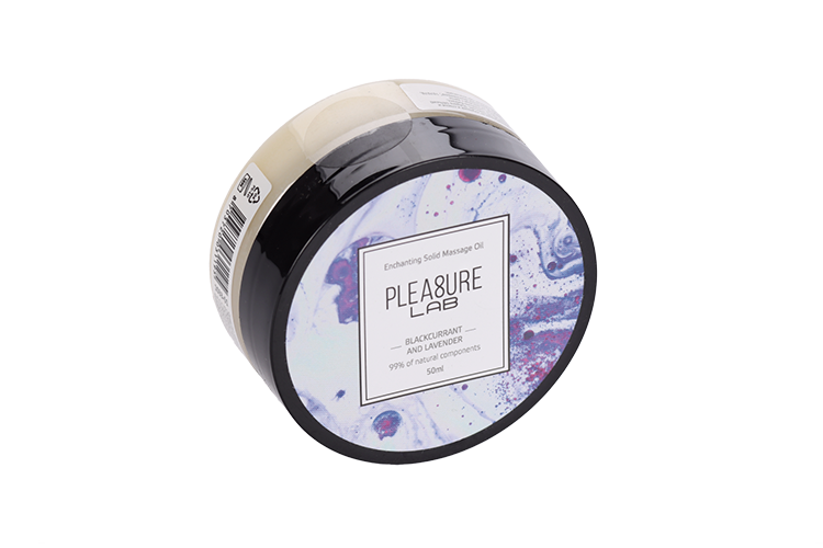 Масло Pleasure Lab Enchanting черная смородина и лаванда массажное твердое, 50 мл масло pleasure lab delicate пионы и пачули массажное твердое 100 мл