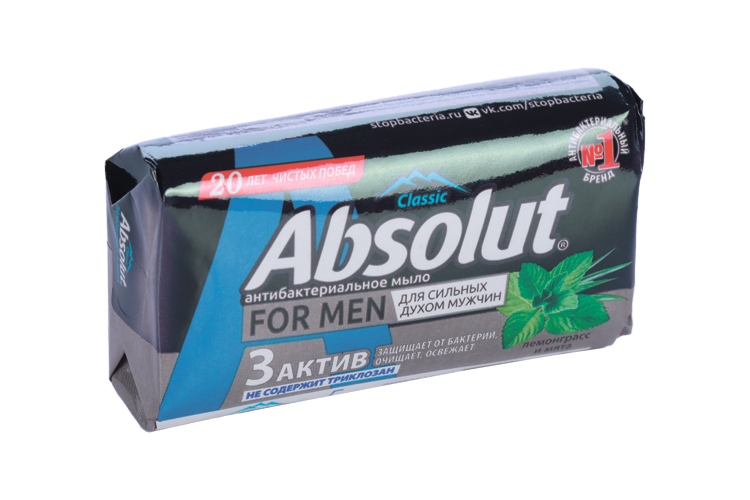 Мыло Absolut For men лемонграсс/мята, 90 г