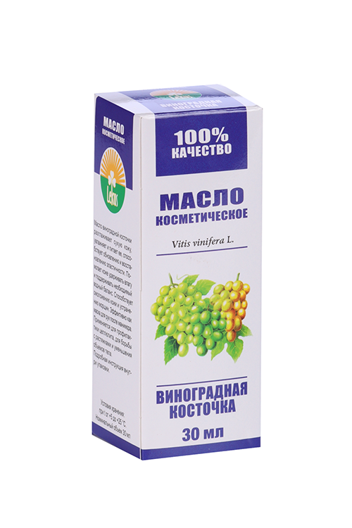 Масло Виноградной косточки косметическое, 30 мл масло косметическое oleos олеос виноградной косточки 30 мл