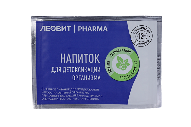 

Напиток Леовит Pharma д/детоксикации 2 ш-б, 10 г, пакет