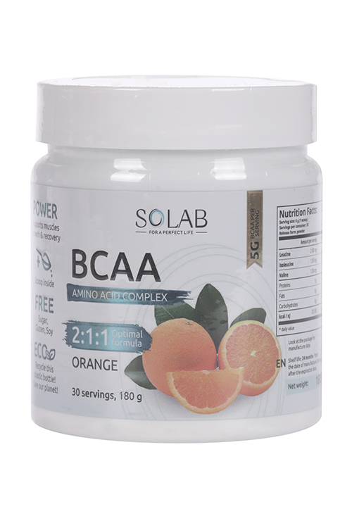 

BCAA 2:1:1.Solab Апельсин 30 порц, 180 г