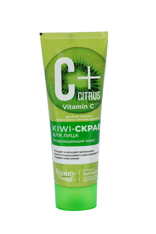 Скраб-Kiwi Beauty Visage C+Citrus с омолаж компл AntiagEnz, 75 мл