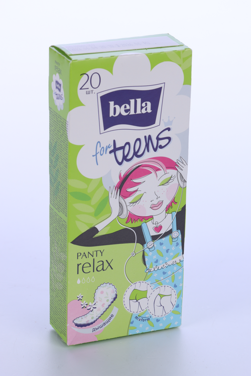 Салфетки Bella for teens Panty relax deo ежедневные, 20 шт прокладки bella panty for teens relax deo 20 шт