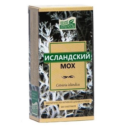 Исландский мох Наследие природы, 2 г, 20 шт, фильтр-пакет