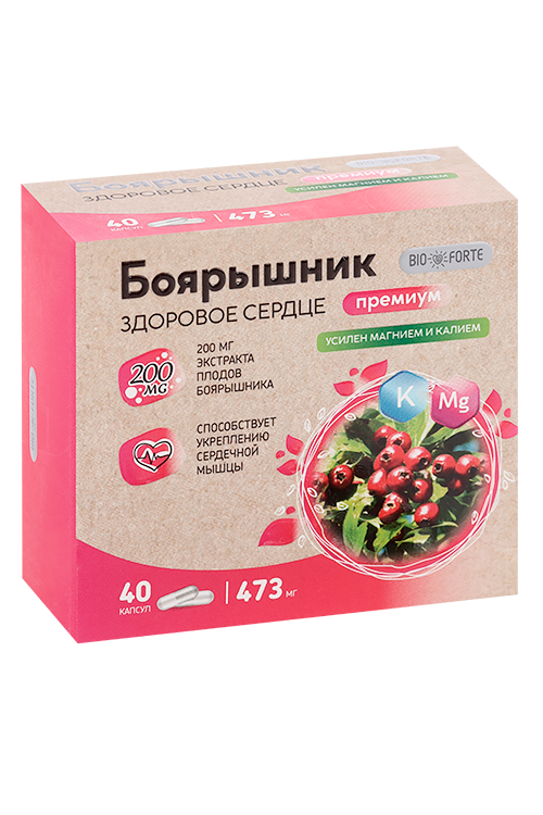 

Боярышник Премиум Биофорте здоровое сердце, 40 шт, капсулы