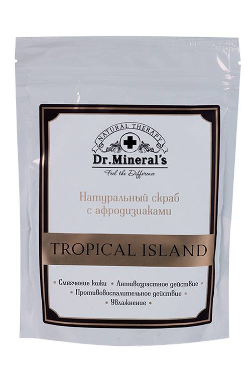 Скраб Dr Minerals Tropical Island натуральный с афродизиаками, 250 г