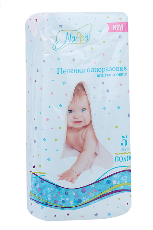 

Пеленки Нэппи впитыв детск 60х90 см, 5 шт