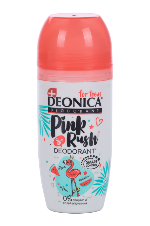 

Дезодорант Deonica for teens Pink Rush, 50 мл, ролик