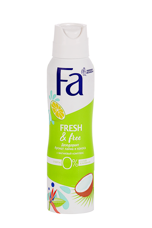 

Дезодорант Фа Fresh&Free аромат Лайма и Кокоса, 150 мл, спрей