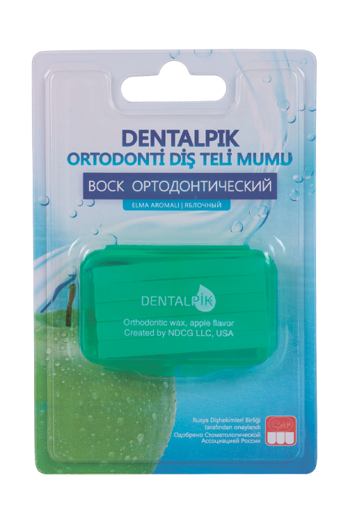 

Воск Dentalpik д/брекетов ортодонтический яблоко