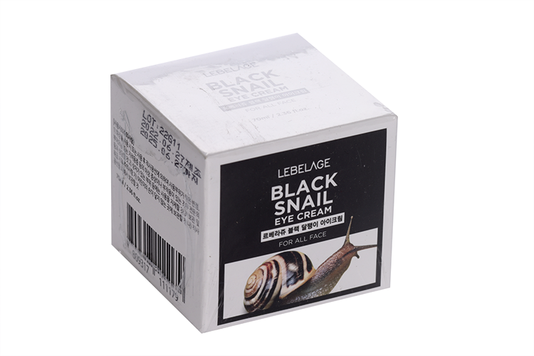 

Крем Lebelage Black Snail д/кожи вокруг глаз с муцином черной улитки, 70 мл