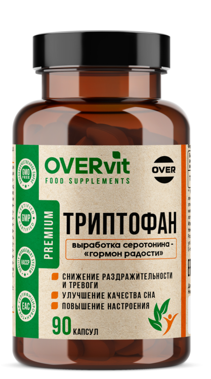 

Триптофан OVERVit, 90 шт, капсулы