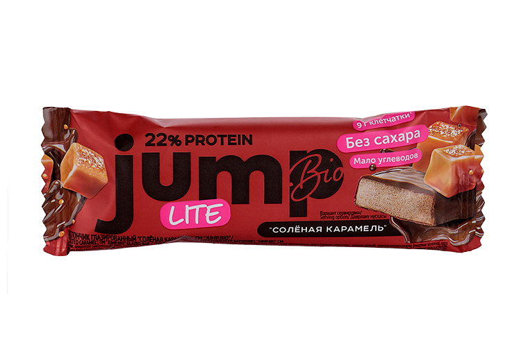 

Батончик Jump Bio Соленая карамель глазированный, 40 г