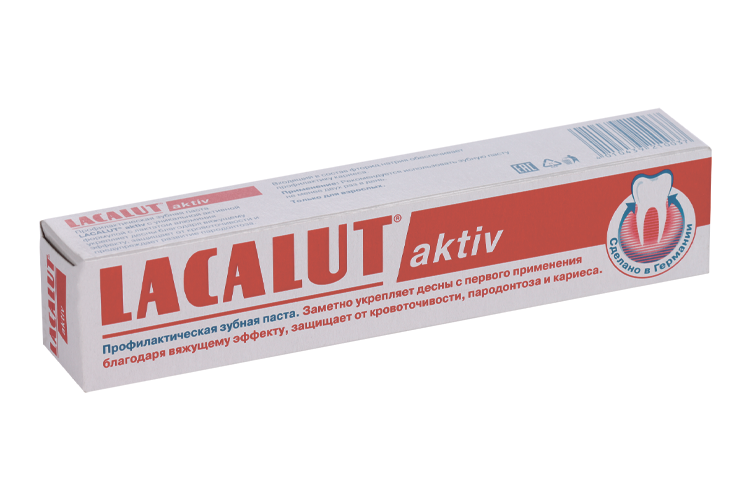 З/паста Lacalut aktiv профилактическая, 75 мл з паста lacalut aktiv herbal 75 мл