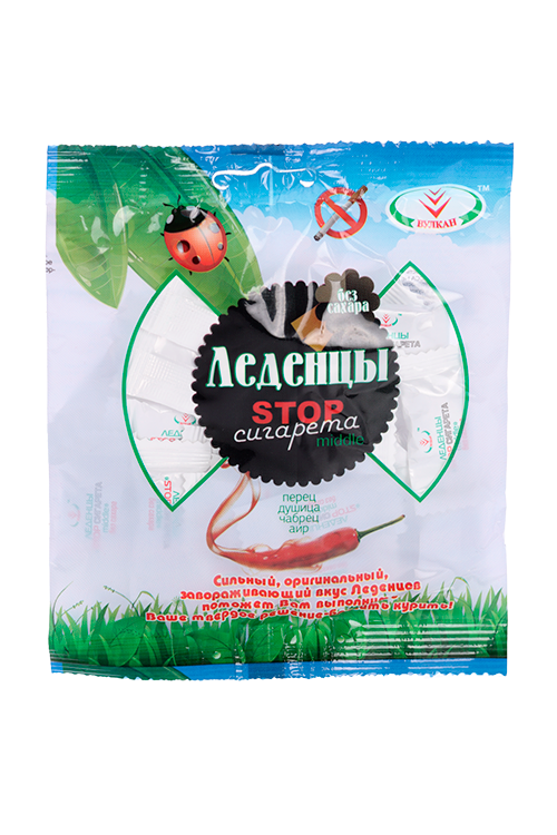 

Леденцы Вулкан STOP сигарета middle б/сахара, 50 г