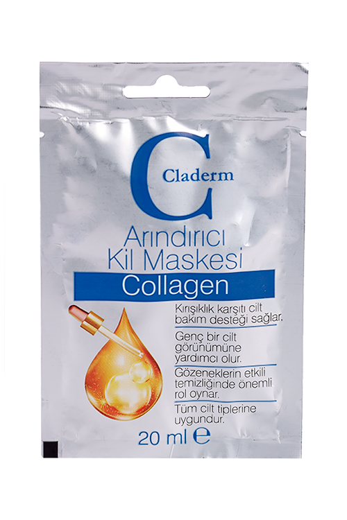 Маска Claderm Collagen глиняная д/лица, 20 мл