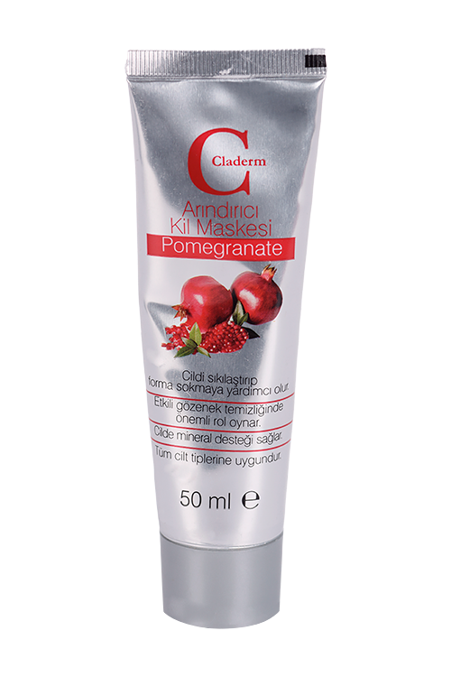 Маска Claderm Pomegranate глиняная д/лица, 50 мл