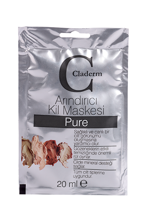 Маска Claderm Pure глиняная д/лица, 20 мл