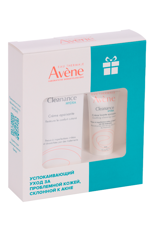 

Набор AVENE Hydra Cleanance Крем успок/восстан 40мл+Крем очищ/успок д/пробл кожи 15мл