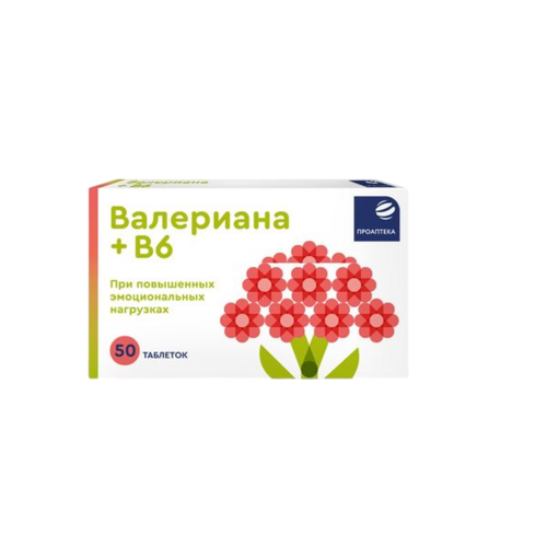 

Валериана+В6 Проаптека, 94 мг, 50 шт, таблетки