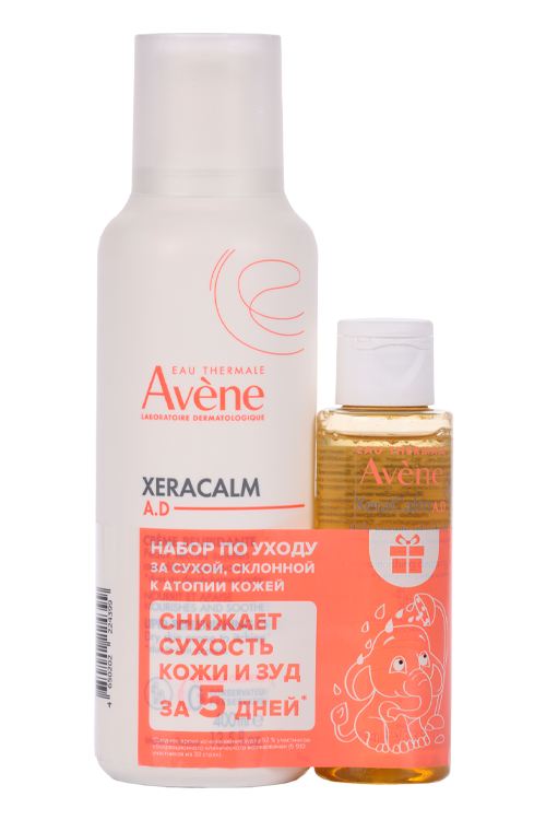 

Набор AVENE XeraCalm A.D Крем 400 мл+Масло очищающее д/лица/тела 100 мл