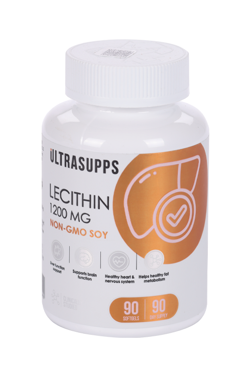 

Лецитин ULTRASUPPS, 1 200 мг, 90 шт, капсулы