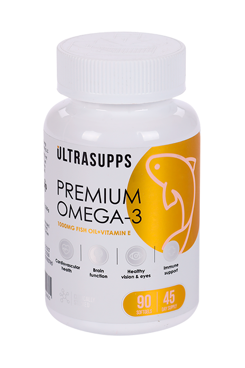 Омега-3 Премиум ULTRASUPPS, 90 шт, капсулы мягкие