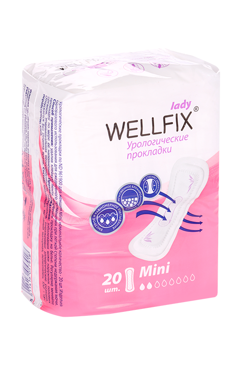 

Прокладки Wellfix урологические Мини, 20 шт