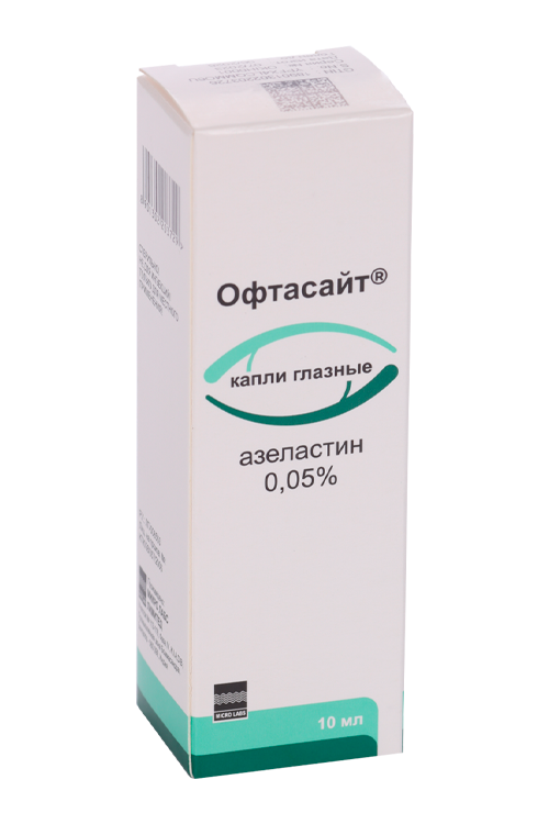 

Офтасайт 0.05%, 10 мл, капли глазные