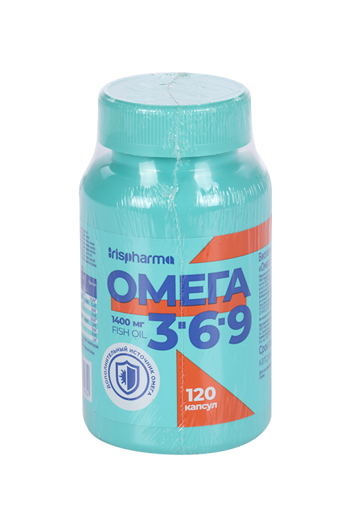 

Омега 3-6-9 Irispharma, 1 400 мг, 120 шт, капсулы