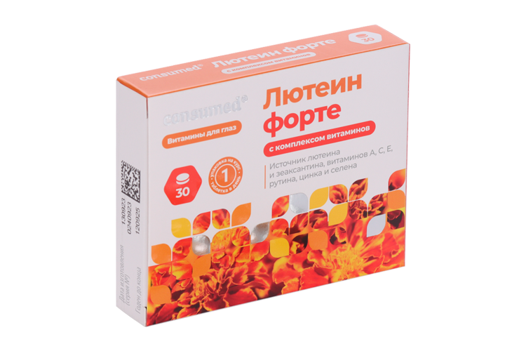 

Лютеин форте с комплексом витаминов Консумед, 30 шт, таблетки
