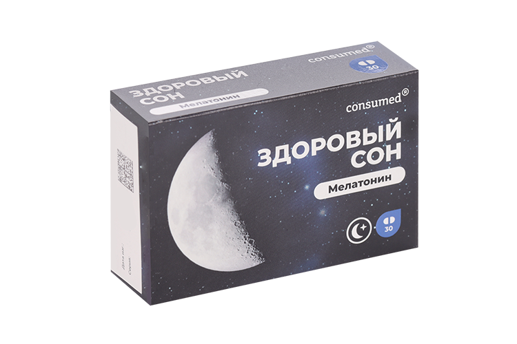 

Мелатонин 3 мг Здоровый сон Consumed, 30 шт, капсулы