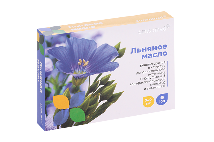 

Масло льняное Консумед, 100 шт, капсулы